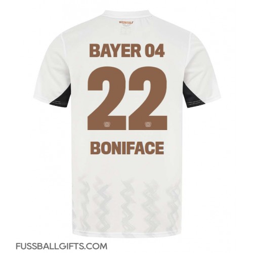 Bayer Leverkusen Victor Boniface #22 Fußballbekleidung Auswärtstrikot 2024-25 Kurzarm